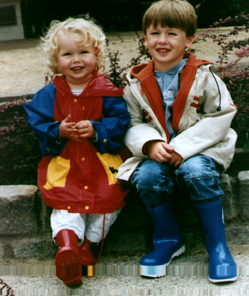Lukas en Mirjam in Artis (juni 2001)